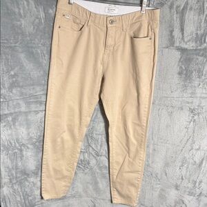 Curve Appeal cropped pants women‎ size 10 / 30 super soft Beige Pants
